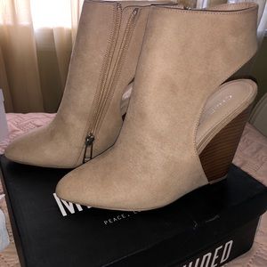 Wedge booties